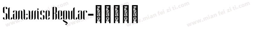 Slantwise Regular字体转换